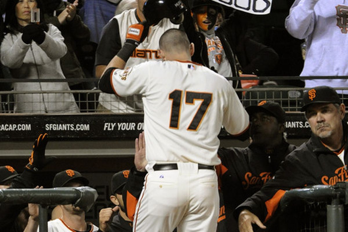 Aubrey Huff and torture: the two go together so well! (Photo by Thearon W. Henderson/Getty Images)