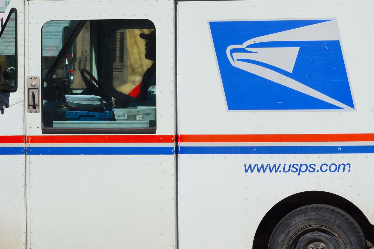 US postman at work