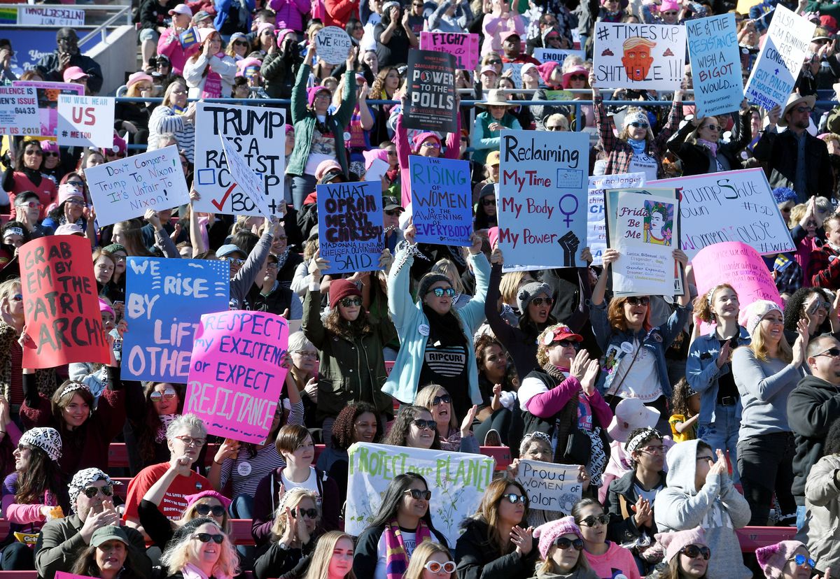 'Power To The Polls' Voter Registration Tour Launched In Las Vegas On Anniversary Of Women's March