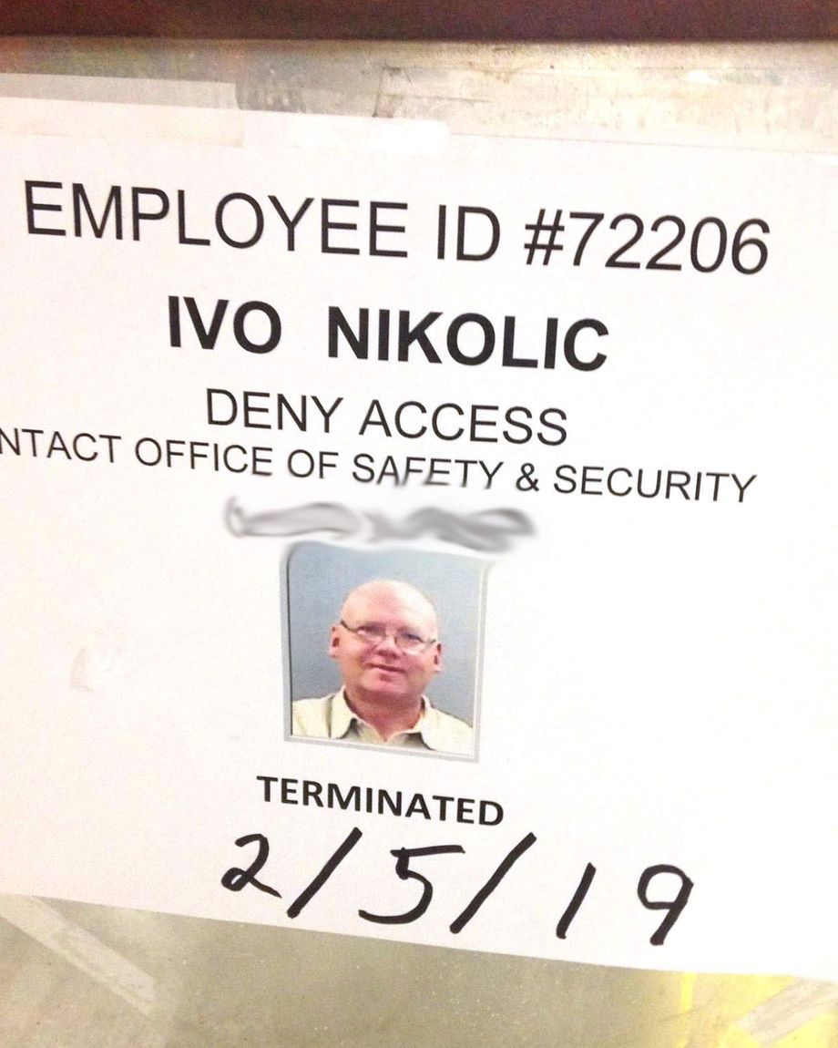 Ivo Nikolic was removed from his position overseeing NYCHA's elevator safety. 
