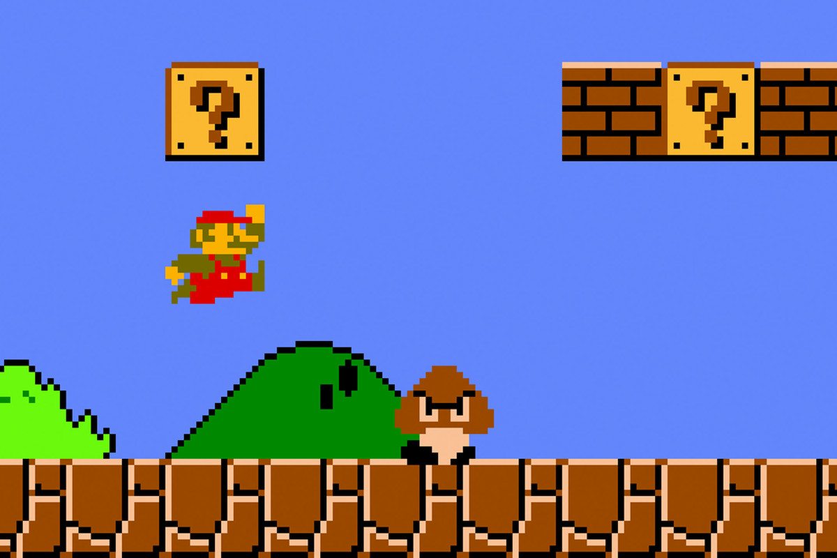 the first level of Super Mario Bros.
