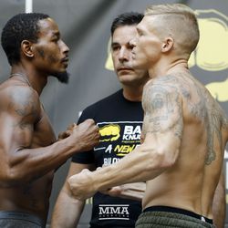 Reggie Barnett and James Clayton Burns face off Friday at the Mississippi Coast Coliseum in Biloxi ahead of Bare Knuckle FC 2.