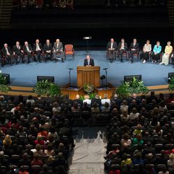 A historic worldwide meeting on missionary work, "The Work of Salvation Worldwide Leadership Broadcast" from the BYU campus in Provo, Utah, included new full-time missionaries getting ready to go their assigned areas in the world along with 173 men who will begin serving in July as mission presidents with their wives as their companions. 