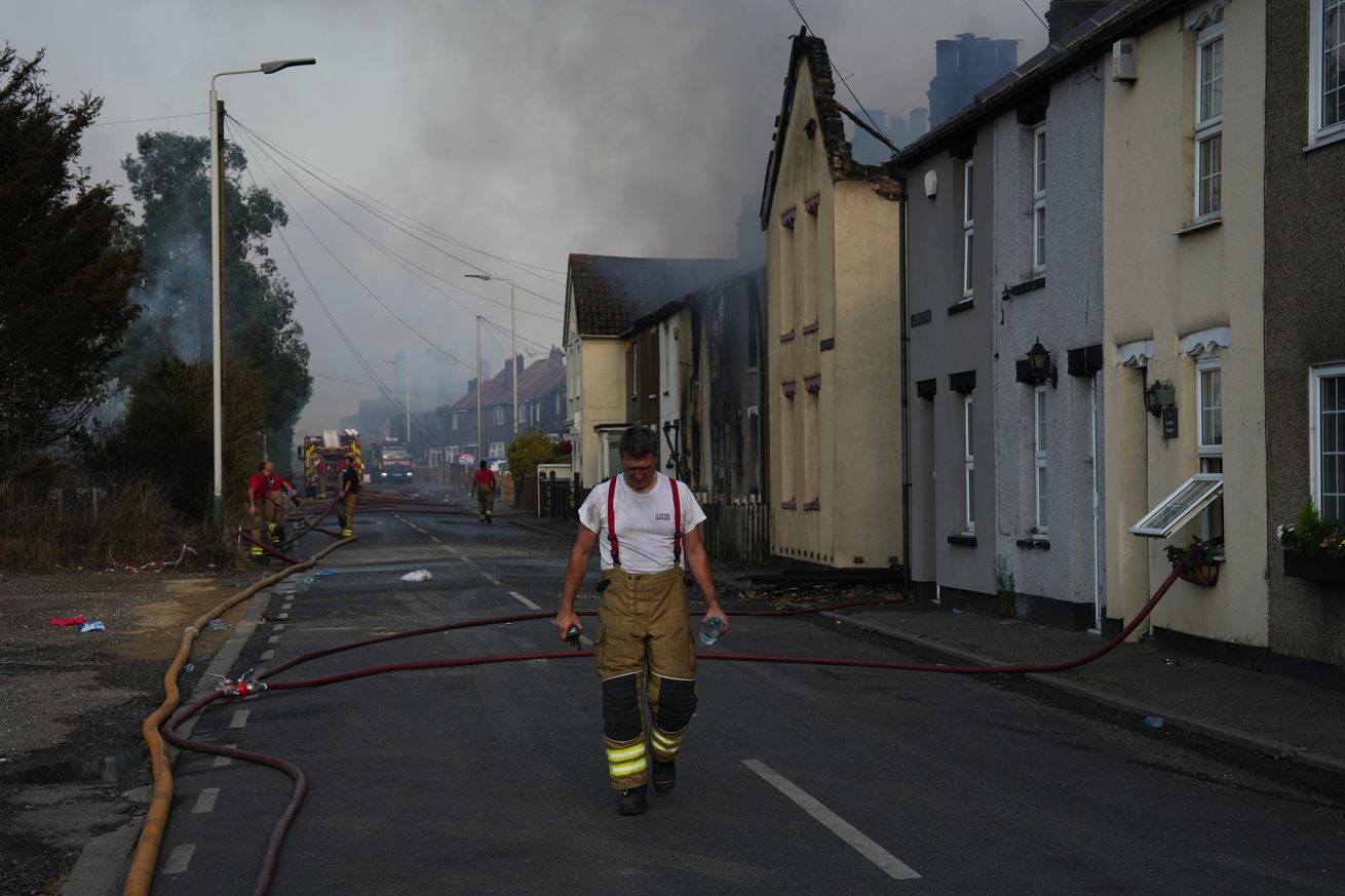 Multiple Fires Break Out Around Greater London Amid Record Heat