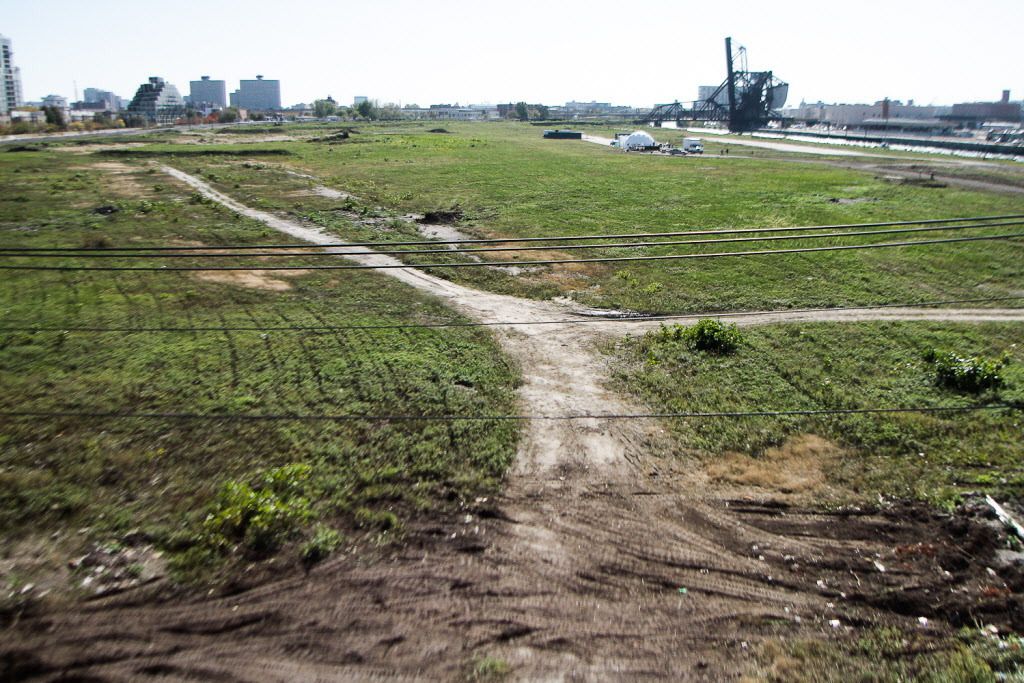 The massive proposed development being marketed as “The 78” would be built with millions of dollars of Chicago taxpayers financing on 62 vacant acres at Roosevelt Road and Clark Street in the South Loop. | Leslie Adkins / Sun-Times