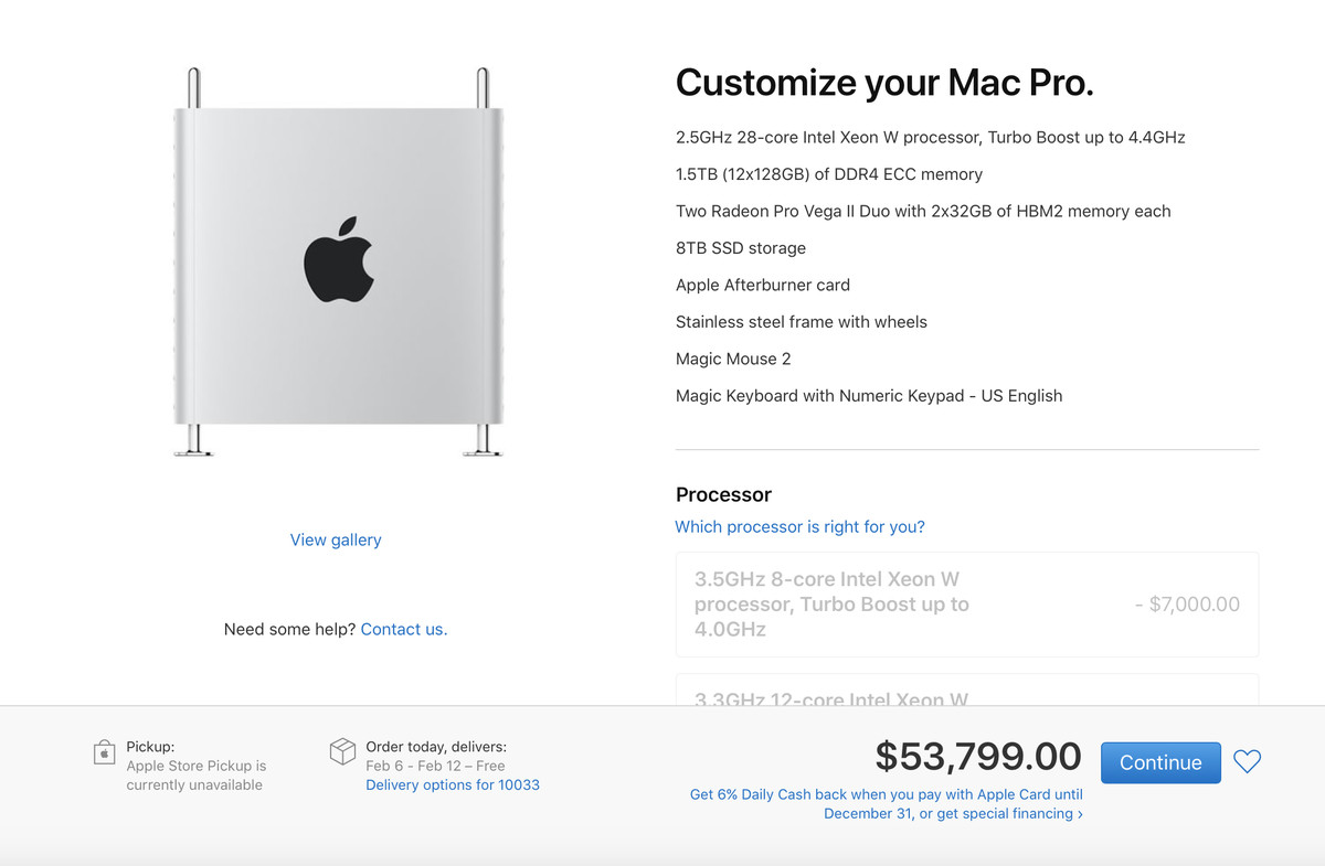 Apple S Most Expensive Mac Pro Costs 53 799 The Verge