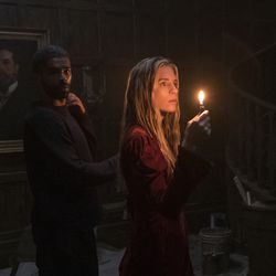 Kingsley Ben-Adir and Brit Marling in The OA: Part 2