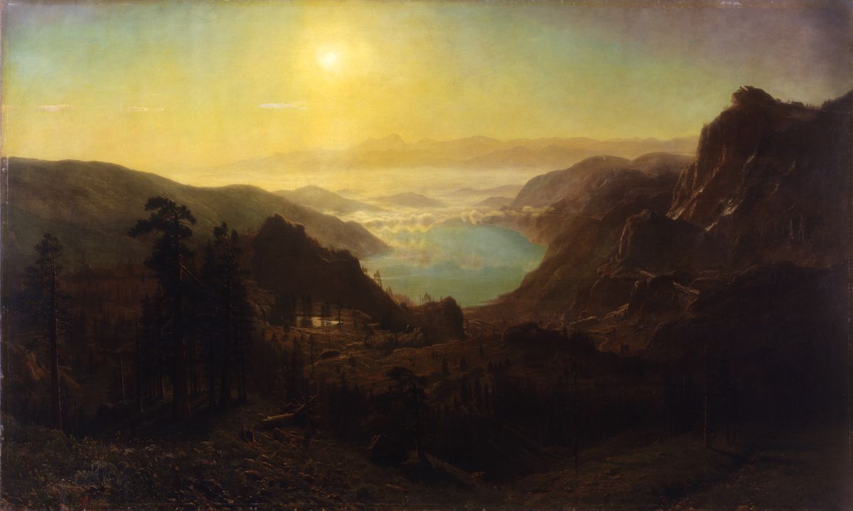 Donner Lake From the Summit by Albert Bierstadt