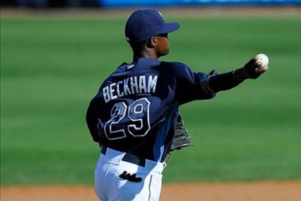 2008 first overall pick Tim Beckham was one addition to the 40 man roster