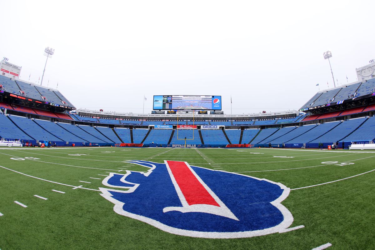 A general view of the field at Highmark Stadium before a game between the Buffalo Bills and the New York Jets on December 11, 2022 in Orchard Park, New York.