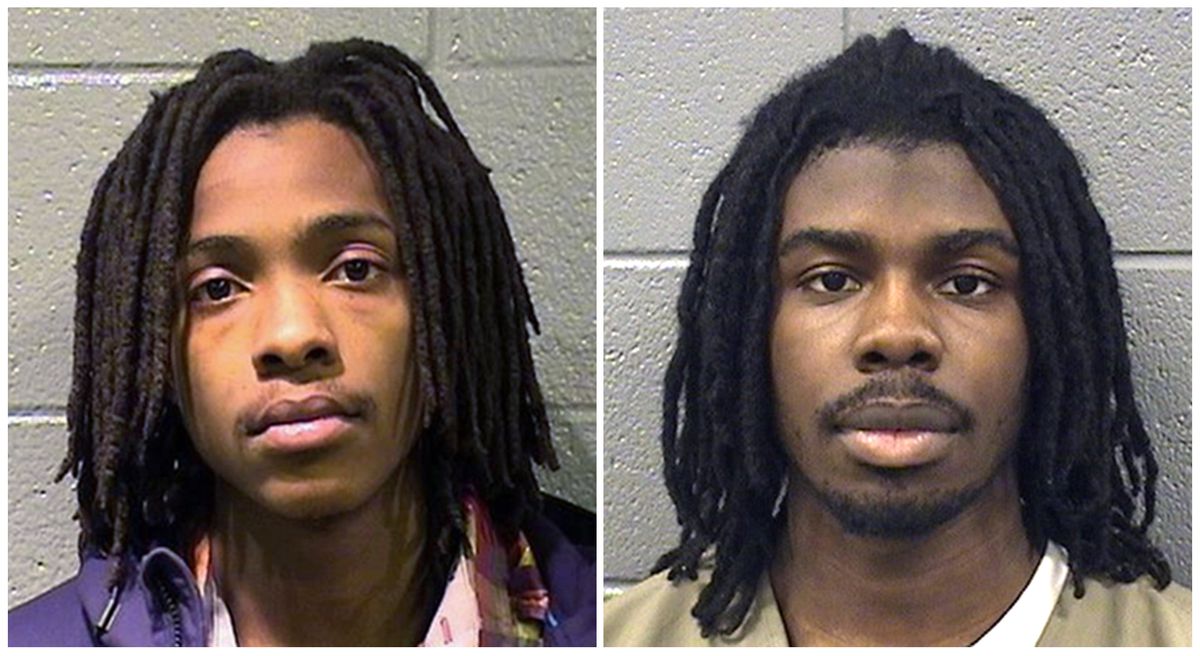 Kenneth Williams (left) and Micheail Ward are charged in the January 2013 fatal shooting of 15-year-old student Hadiya Pendleton just days after she performed with her high school band at then-President Barack Obama’s inaugural festivities. Jury selection
