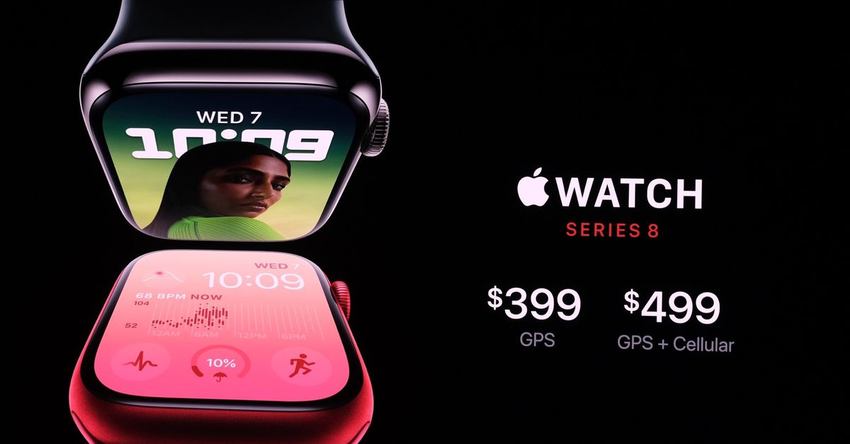 Apple announces Apple Watch Series 8 – The Verge