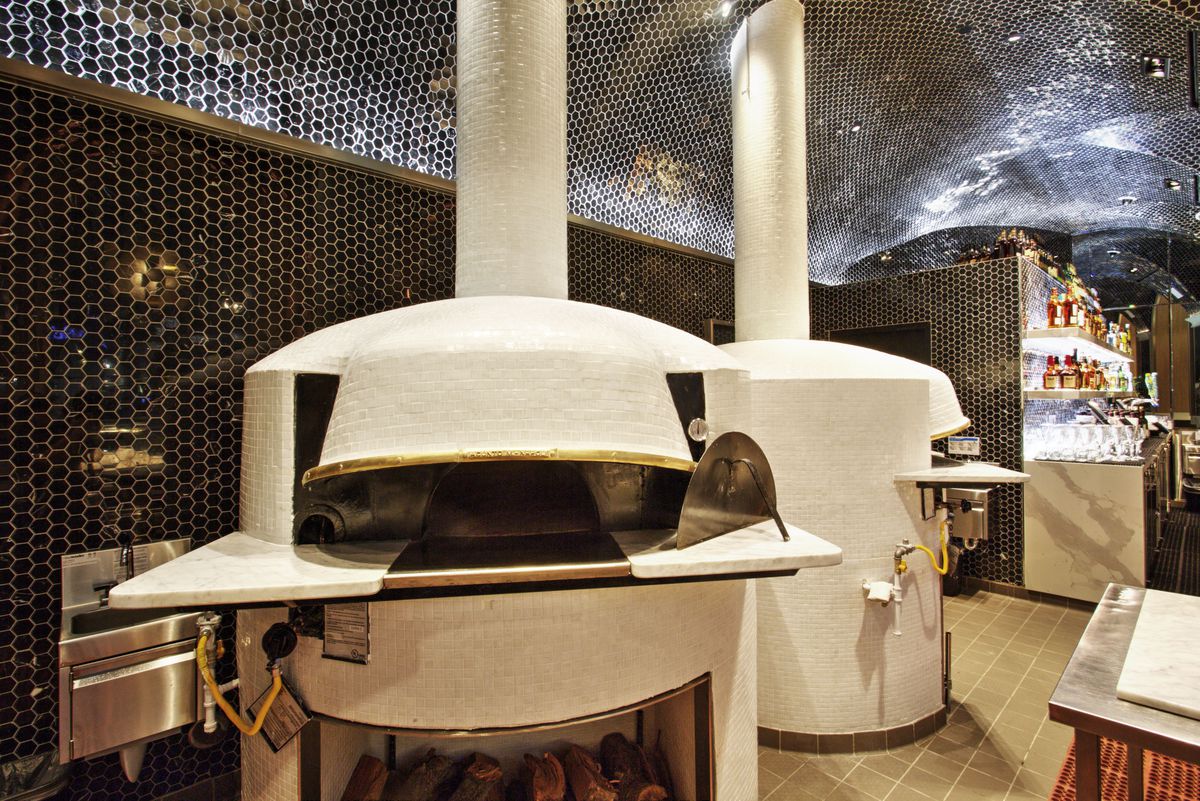 The pizza ovens at Sixth + Mill
