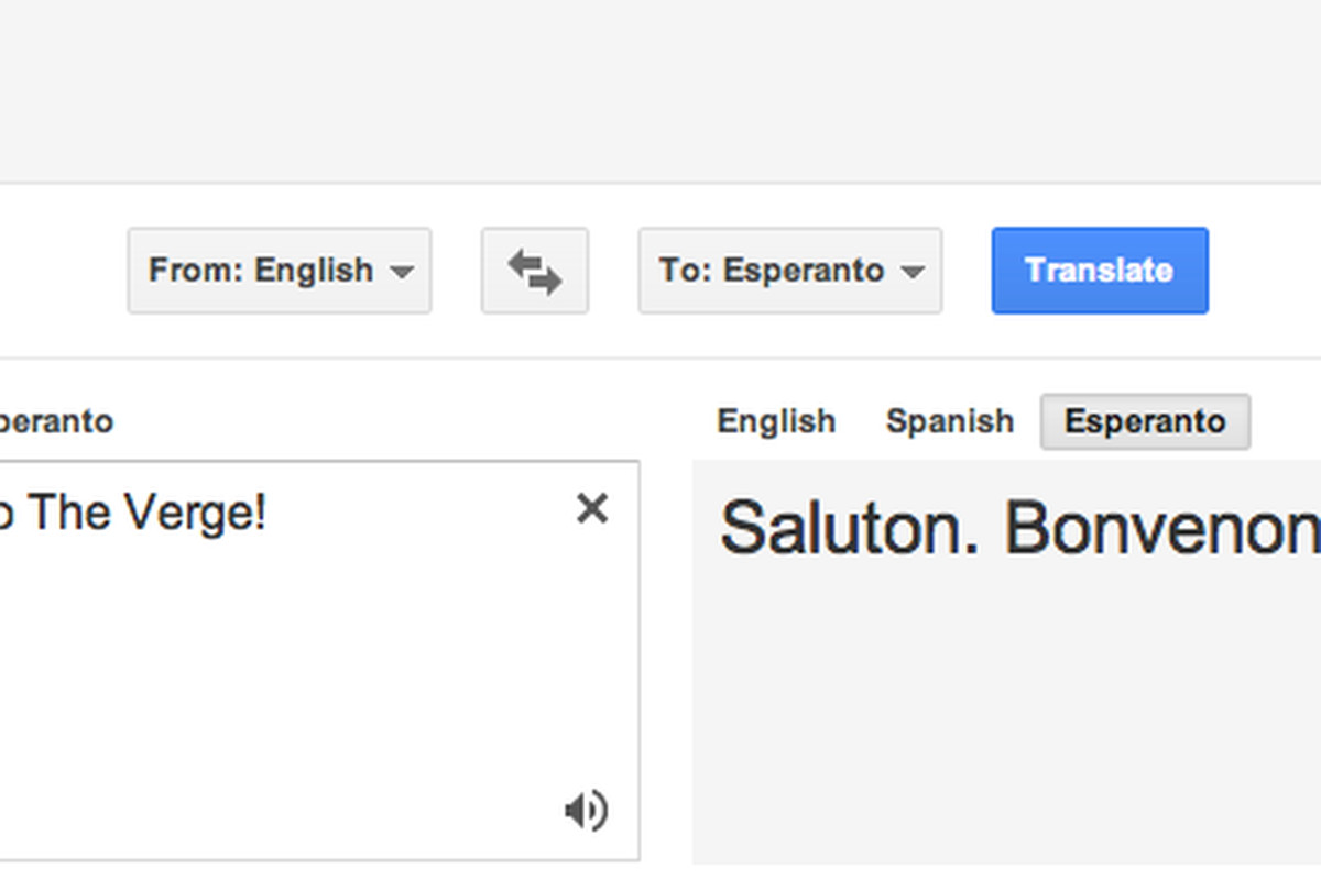 esperanto google translate
