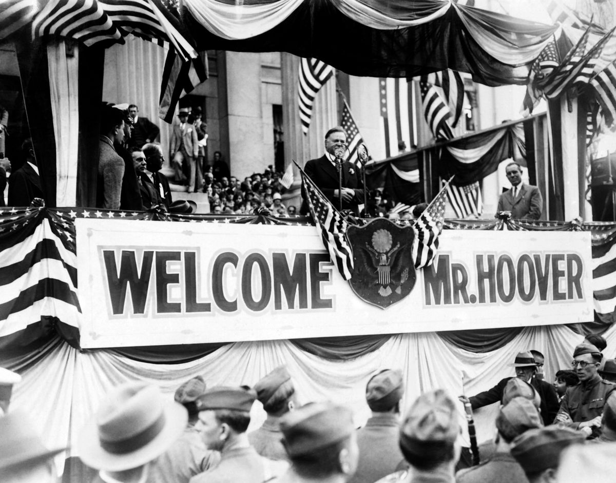 Herbert Hoover campaigning
