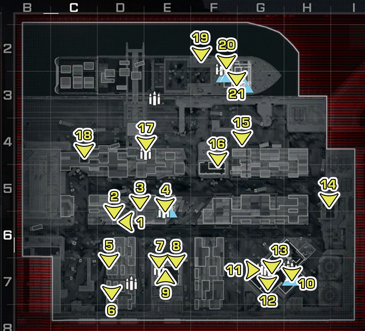 Call of Duty: Modern Warfare 3 Precious Cargo all weapons and items locations map
