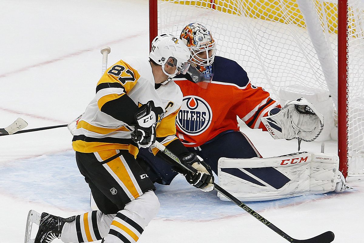 NHL: Pittsburgh Penguins at Edmonton Oilers