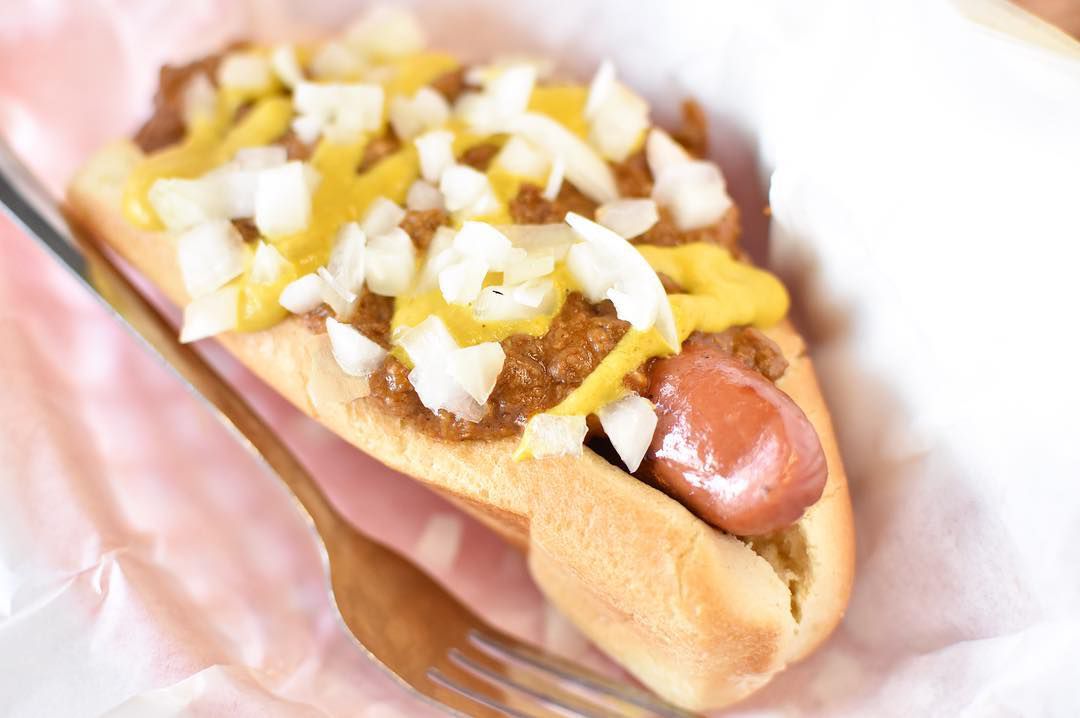 A coney dog from Delray Cafe