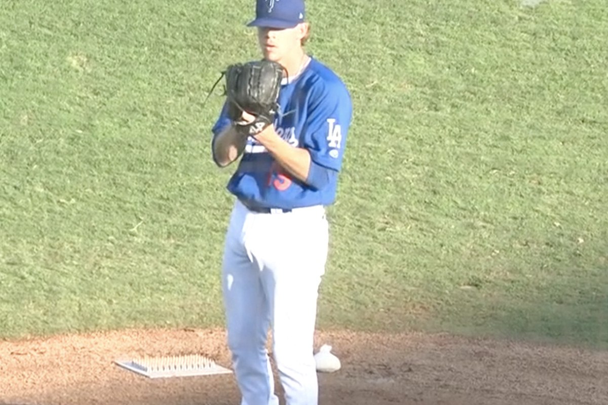 Dodgers pitcher Gavin Stone struck out 11 for Double-A Tulsa on June 30, 2022.