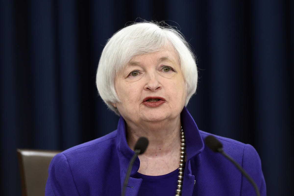 FILE: Federal Reserve Chair Janet Yellen speaks during a news conference in Washington, Wednesday, Dec. 16, 2015, following an announcement that the Federal Reserve raised its key interest rate by quarter-point, heralding higher lending rates in an econom