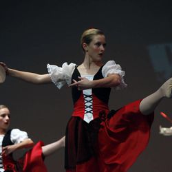 Dancers with Studio O participate in the Will Dance For Kids Project dance competition to raise money for the Utah Food Bank in Taylorsville on Saturday, March 7, 2015.