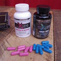 Yup, stars also get to be the first to give these pleasure enhancers a test run. BioXGenic nutritional supplements, $49.99. Coming to a GNC or perhaps an adult shop near you soon?
