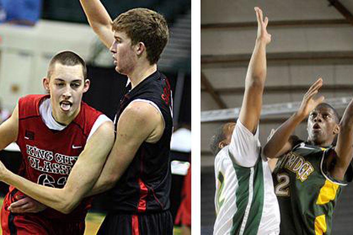 Kyle Wiltjer (left) and Gary Bell Jr. were some major risers in the most recent version of the 2011 Rivals.com rankings.