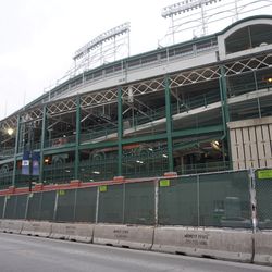 The Addison Street side of the ballpark