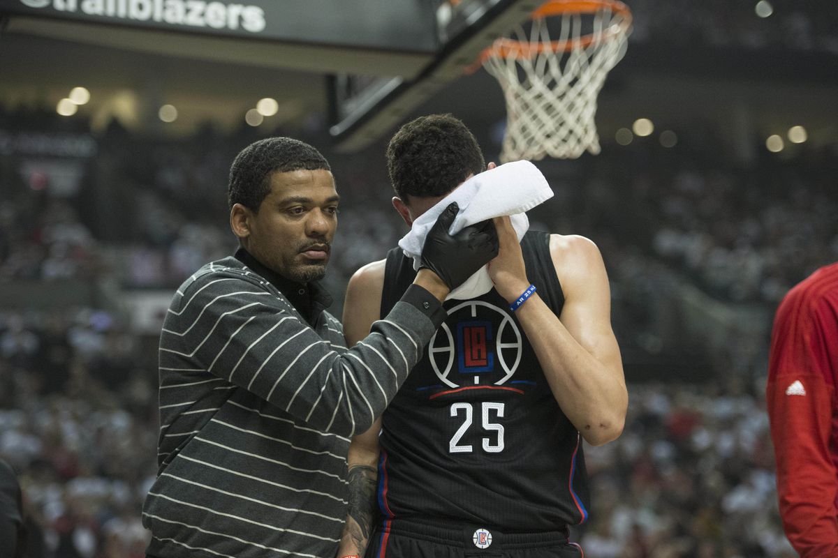 It's covered here, but former Duke star Austin Rivers took a nasty shot in Friday's playoff game against Portland. 