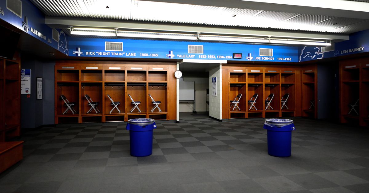 detroit lions locker room