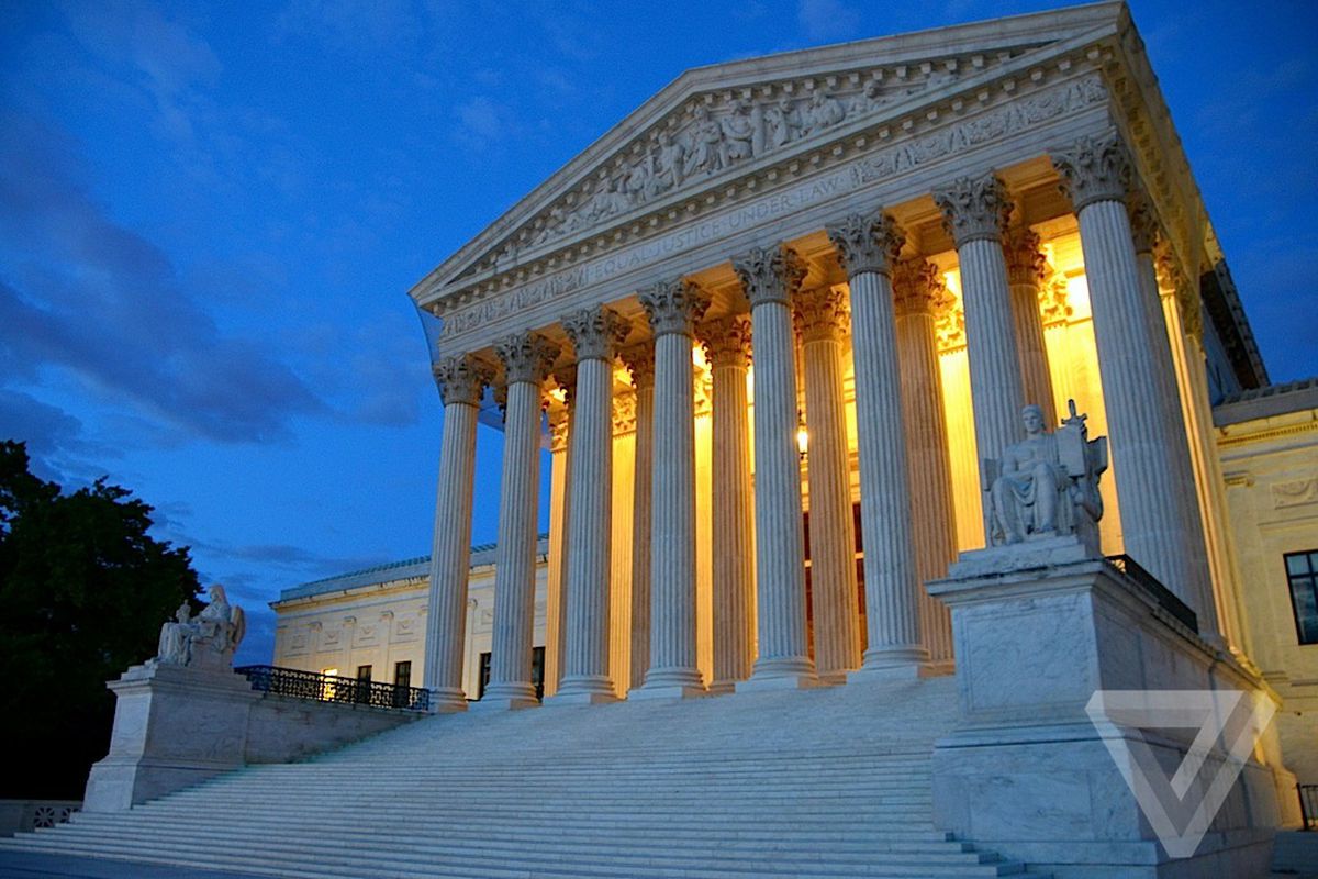 Supreme Court at night