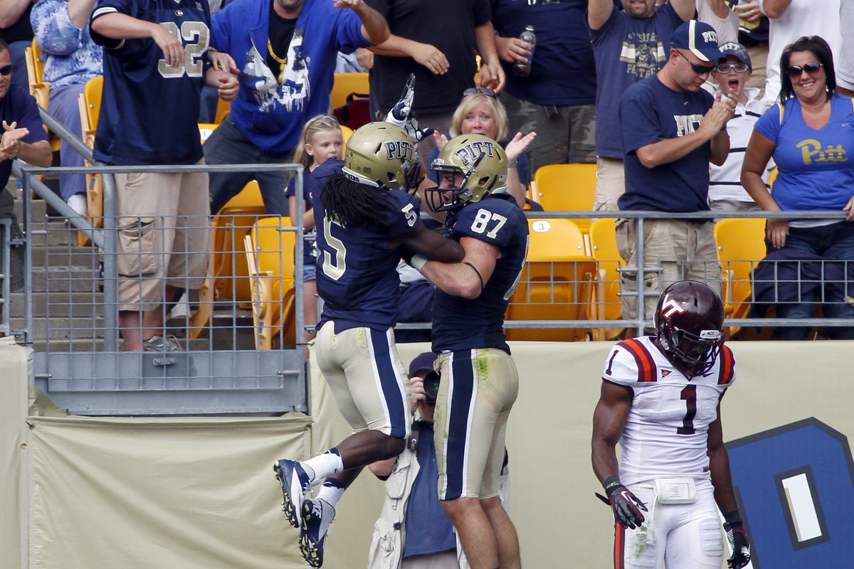 Pitt teamed up on both sides of the ball for a dominant win over the Hokies (Photo by Justin K. Aller/Getty Images)