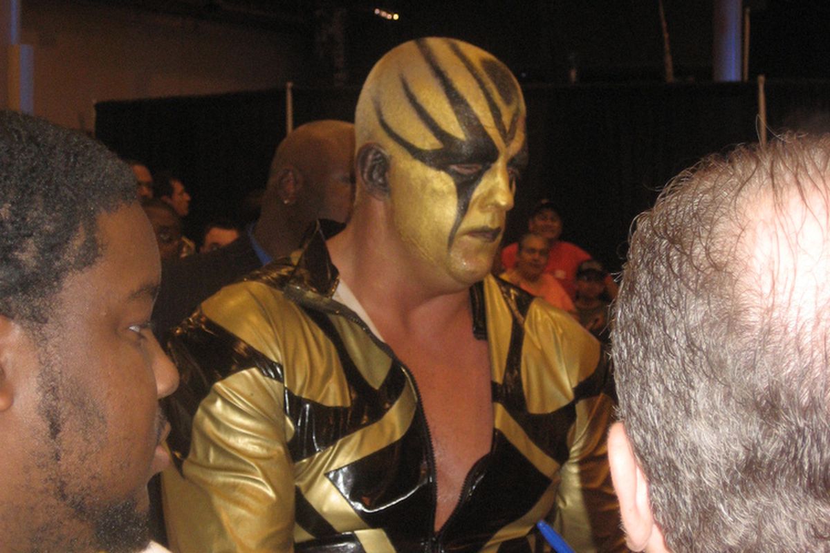 Dustin Runnels as Goldust - knows what it's like to be a backstage pariah for taking a gay gimmick too far.  (Wikimedia Commons)