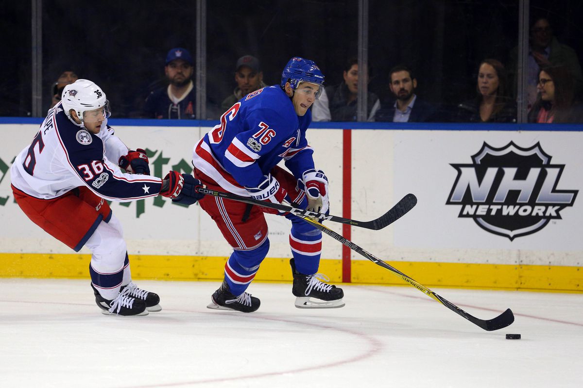 NHL: Columbus Blue Jackets at New York Rangers
