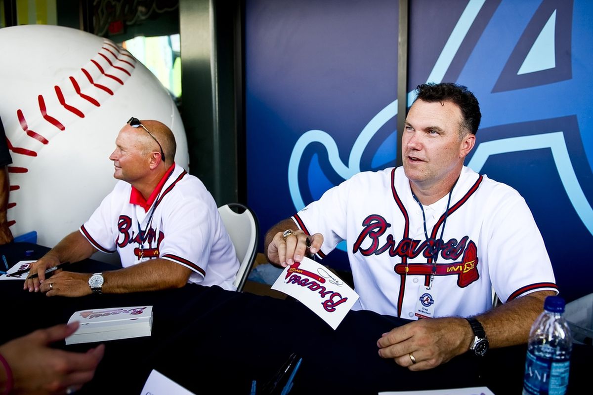 Greg McMichael will be doing more than just signing autographs at Braves Fantasy Camp.
