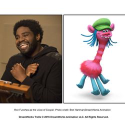 Ron Funches is the voice of Cooper in "Trolls."