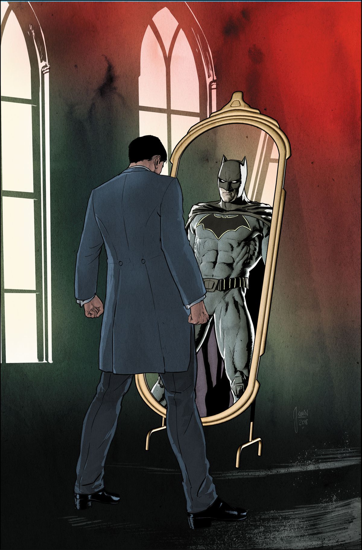 Bruce Wayne on the cover of Batman #44, DC Comics, 2018. 