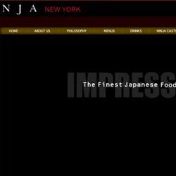 <b>Ninja</b>: This slogan really doesn't tell the whole story, but "Finest Japanese food served by frightening magicians, in a dimly lit subterranean dungeon in Tribeca." just didn't have a nice ring to it.  [<a href="http://www.ninjanewyork.com
