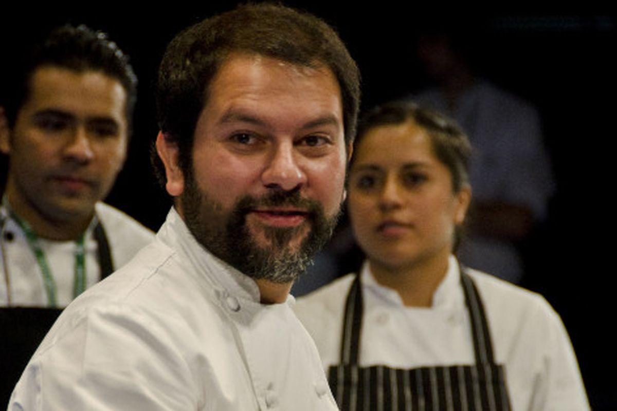 Olvera and his team at Gastronomika 2011 