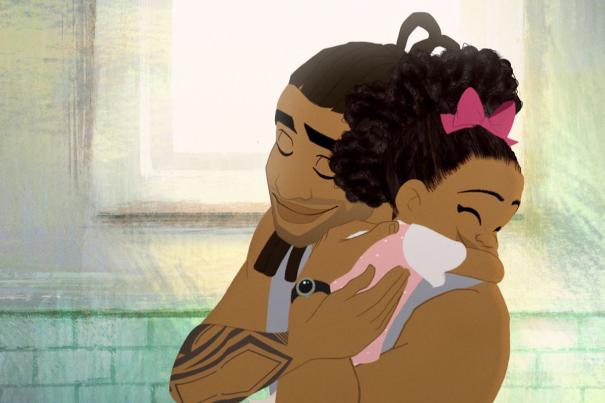 Scene from “Hair Love” a&nbsp;film by Chicagoan Matthew A. Cherry, which won the Oscar for best animated short film on Feb. 9, 2020. | Sony Pictures Animation
