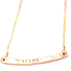18k gold-plated necklace, $10