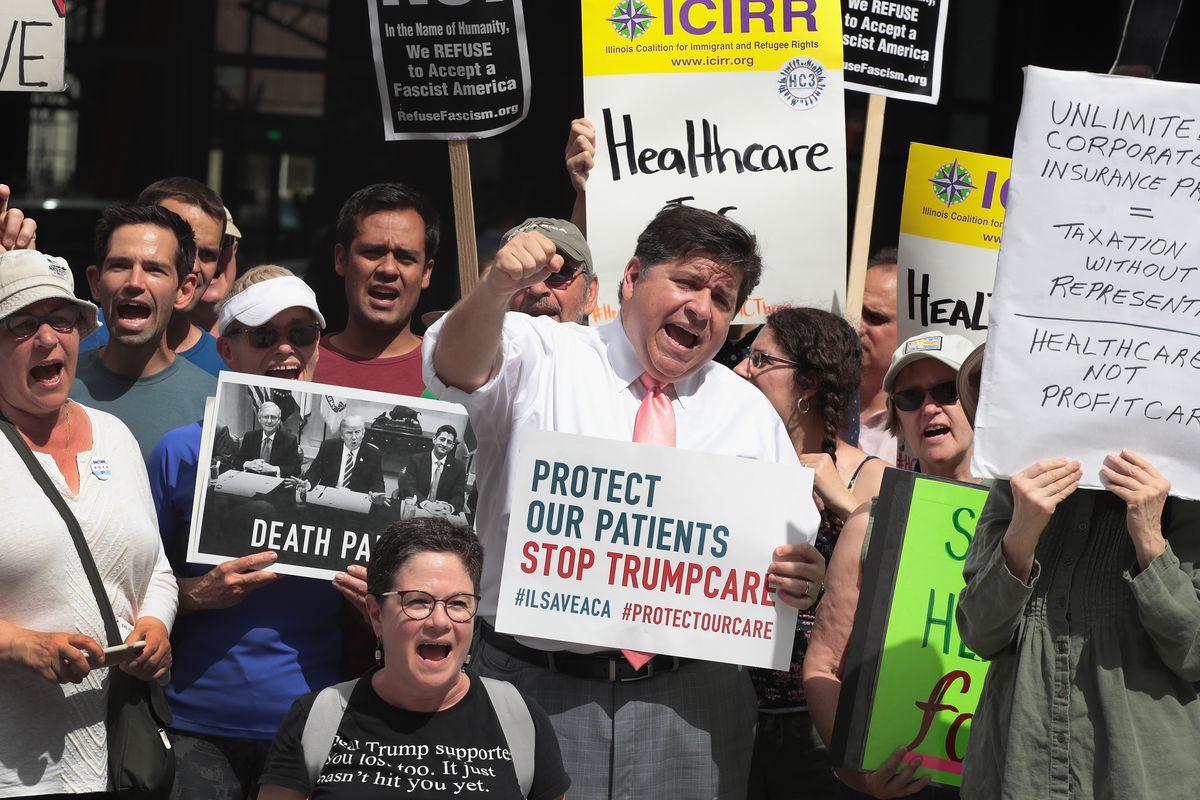 Chicago-Area Healthcare Providers Hold March Opposing GOP's Healthcare Plan