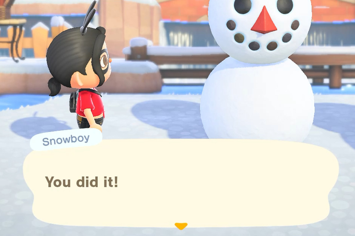 Animal Crossing: New Horizons perfect Snowboy guide and DIY recipe