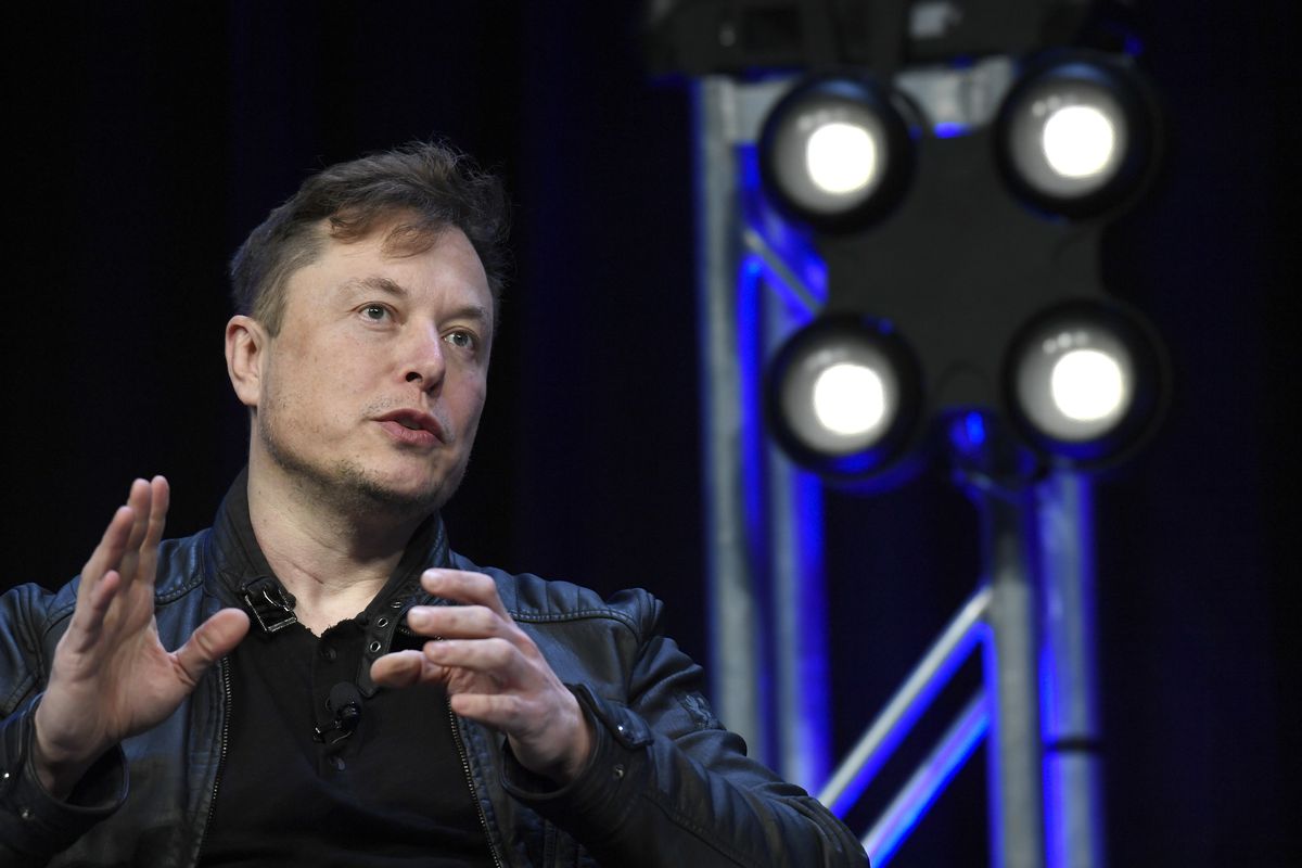 Tesla and SpaceX Chief Executive Officer Elon Musk speaks at the SATELLITE Conference and Exhibition in Washington on March 9, 2020. 
