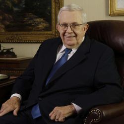 President Boyd K. Packer, President of the Quorum of the Twelve Apostles, is photographed in his office in Salt Lake City  Wednesday, Sept. 7, 2011.