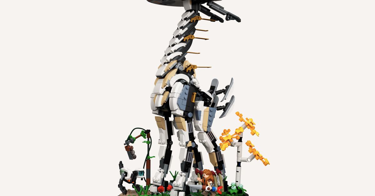 Horizon Forbidden West Lego Tallneck set to go on sale in May – Polygon
