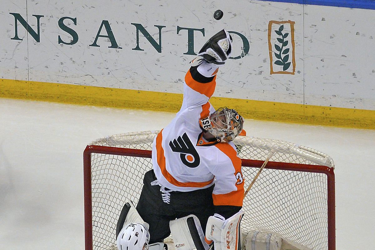 "We are the champions!…oh wait, I'm Steve Mason and play for the Flyers."