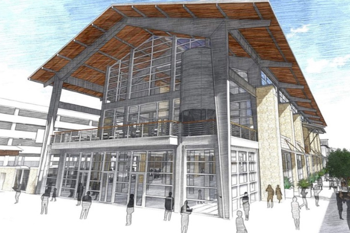 A rendering of Legacy Hall, coming soon to Plano