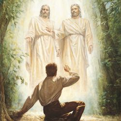 A painting of Joseph Smith's first vision.