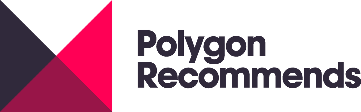 Polygon Recommend logo with text 